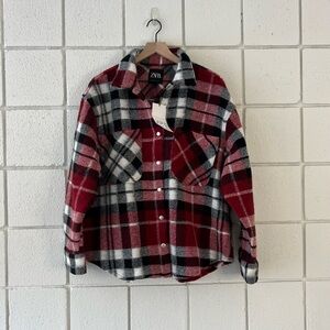 Zara plaid shacket